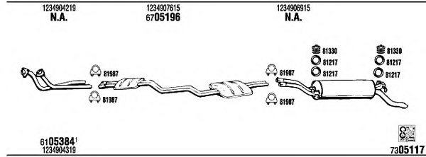 WALKER MB33705 Exhaust System